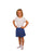 A Lunt - Exam Shorts Small Blue Polyester / Polyethylene Pediatric Disposable - S2SM-4