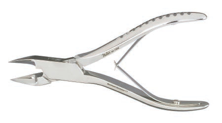 V. Mueller - Bone Holding Forceps Liston-Blau 5-1/2 Inch Length Surgical Grade Stainless Steel NonSterile NonLocking Spring Handle Straight Serrated Tip - 40-1308