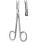 Sklar - Iris Scissors 3-1/2 Inch Length OR Grade Stainless Steel Finger Ring Handle Curved Sharp Tip / Sharp Tip - 22-1235
