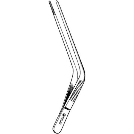 Sklar Ear Forceps Blake 4-1/2 Inch Surgical Grade Stainless Steel NonSterile NonLocking Thumb Handle Angled Serrated Tip - 67-1058