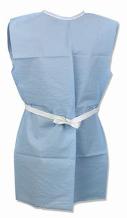 Tidi Products Tidi Patient Exam Gown Adult NonSterile Blue - 910520