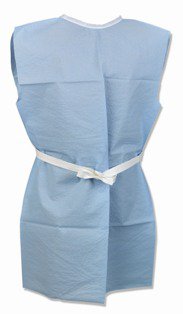 Tidi - Patient Exam Gown TIDI 2X-Large Blue Disposable - 918156