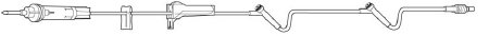 Baxter Interlink Mini Drip Administration Set 60 Drops / mL Drip Rate 92 Inch Tubing 2 Ports - 2C6424