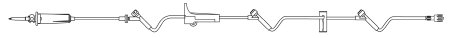 ADDitIV - Primary IV Administration Set 15 Drops / mL Drip Rate 115 Inch Tubing 3 Ports - NF1251