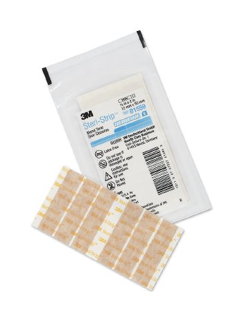 Steri-Strip - Skin Closure Strip 1/2 X 2 Inch Nonwoven Material Flexible Strip Tan - B1559