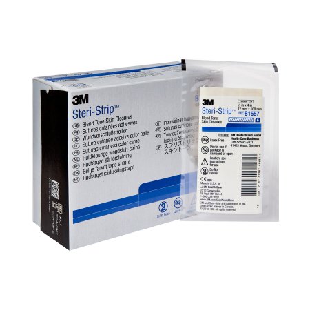 Steri-Strip - Skin Closure Strip 1/2 X 4 Inch Nonwoven Material Flexible Strip Tan - B1557