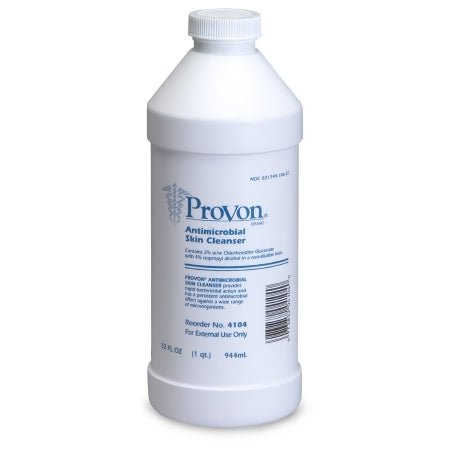GOJO Provon Antimicrobial Soap Liquid 32 oz. Bottle Fresh Scent - 4104-12