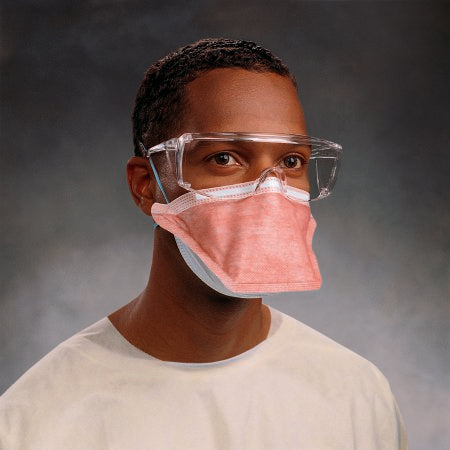 O&M Halyard Inc FluidShield Particulate Respirator / Surgical Mask N95 Pouch Elastic Strap Small Orange - 46827