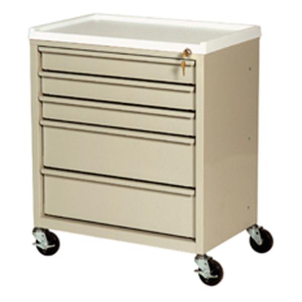 Harloff Manufacturing Cart Treatment/Procedure 4 Casters 5 Drawer Ea - ETC-5