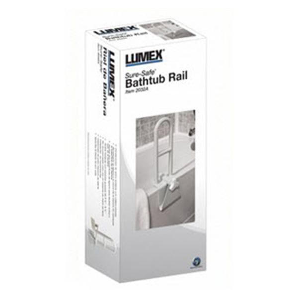 Graham-Field/Everest &Jennings Rail/Bar Assembly Bathtub Lumex Sure-Safe 250Lb Capacity Steel Ea - 2032A