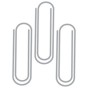 Tabbies Superclip, "Silver" - "Plastic Tube", 100 Tube per Pack - 72003
