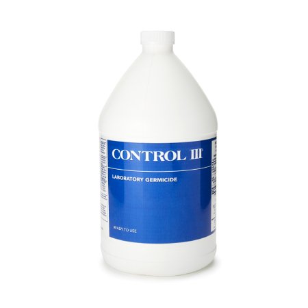 Control III Laboratory Germicide - Surface Disinfectant Cleaner Quaternary Based Manual Pour Liquid 1 gal. Bottle Benzaldehyde Scent NonSterile - C3/LABG/01