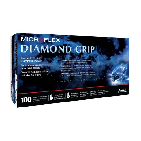 Diamond Grip - Exam Glove X-Large NonSterile Latex Standard Cuff Length Textured Fingertips White Not Chemo Approved - MF-300-XL