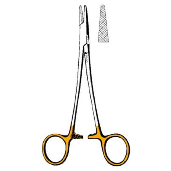 Sklar Instruments Holder Needle Crile-Wood 6" Cross Serrated Straight Ss/Tc Ea - 21-1260