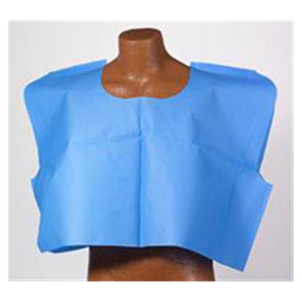 Tidi Products Cape Patient 30 In X 21 In Blue Crepe 100/Case - 980858