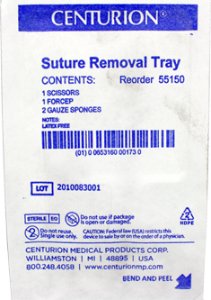 Centurion - Suture Removal Tray - Medline - 55150