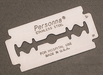 AccuTec Blades Personna Surgical Prep Blade Coated Stainless Steel 0.10 mm NonSterile Disposable Individually Wrapped - 74-0010-0000