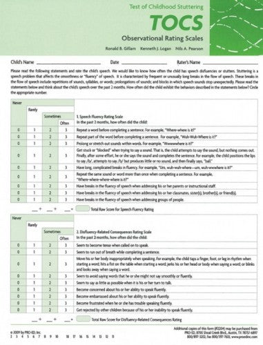 Observational Rating Scales