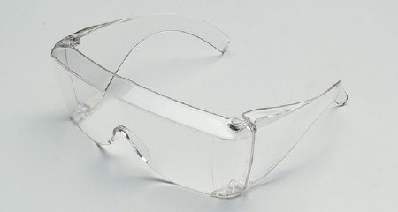 Dioptics Ocushield Protective Goggles Clear Tint Polycarbonate Lens Clear Frame Elastic Strap One Size Fits Most - 2125B