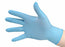 Tidi Products Tidishield Exam Glove TidiShield Medium NonSterile Latex Extended Cuff Length Fully Textured Blue Chemo Tested - 932480-1