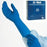 Tidi Products Tidishield Exam Glove TidiShield X-Large NonSterile Latex Extended Cuff Length Fully Textured Blue Chemo Tested - 932486-1