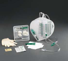 Bard Lubricath Indwelling Catheter Tray Foley 16 Fr. 5 cc Balloon Hydrophilic Coated Latex - 800065