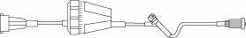 B. Braun Safeline* Extension Set SafeLine* 18 Inch 1 Port 3 mL Priming Volume DEHP-Free - NF5300