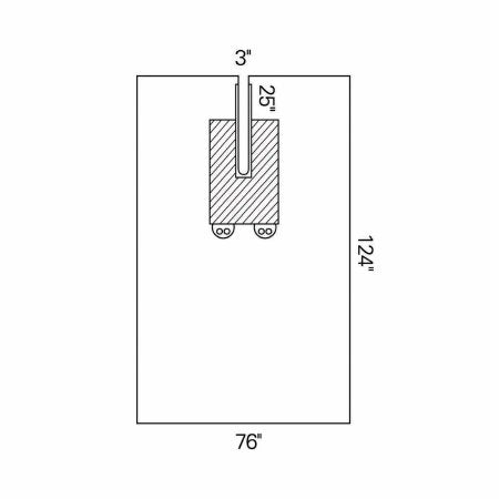 O&M Halyard - EENT Drape EENT Split Drape 76 W X 124 L Inch Sterile - 89358
