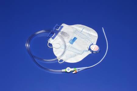 Cardinal Dover Indwelling Catheter Tray Foley 16 Fr. 5 cc Balloon Silicone - 6153-