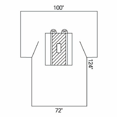 O&M Halyard Inc Abdominal Drape Laparotomy Drape 100 W X 72 W X 124 L Inch Sterile - 89228