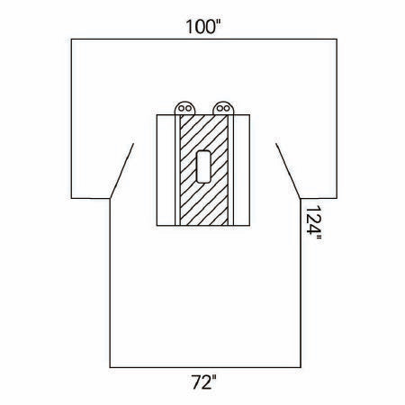 O&M Halyard - Abdominal Drape Laparotomy Drape 100 W X 72 W X 124 L Inch Sterile - 89235
