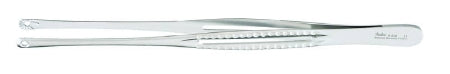 Miltex - Tissue Forceps Mayo-Russian 9 Inch Length OR Grade German Stainless Steel NonSterile NonLocking Thumb Handle Straight Serrated Tips - 6-210