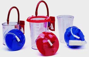 Cardinal Medi-Vac Flex Advantage Suction Liner 1500 mL One-Way Valve - 65651-929K