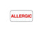 Shamrock Scientific Pre-Printed Label Allergy Alert Allergic White 3/4 X 1-1/2 Inch - NL-103