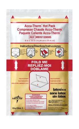 Accu-Therm - Instant Hot Pack General Purpose Nylon / Magnesium Sulfate Anhydrous Disposable - Medline - MDS138005
