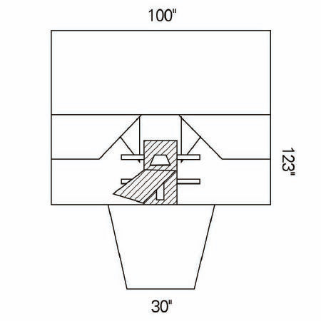 O&M Halyard Inc Abdominal Drape Laparoscopy / Pelviscopy Drape 100 W X 30 W X 123 L Inch Sterile - 89224