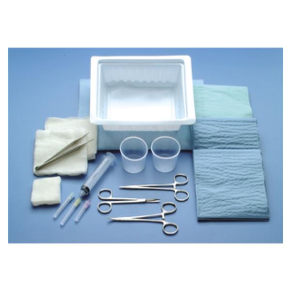 Busse Hospital Disposable Tray Laceration Er With 5" Webster Smooth Needle Holder Lf 20/Ca - 549