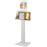Bowman Manufacturing - Hygiene Dispensing Station Floor Stand Maple / White 18 X 18 X 58.36 Inch ABS Plastic / Steel / PETG Plastic - BD111-0023