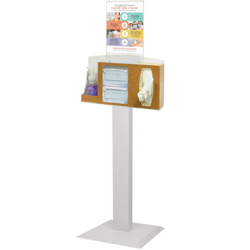 Bowman Manufacturing COMPLIANCE KIT STATION, COVER YOUR COUGH MAPLE - BD111-0023