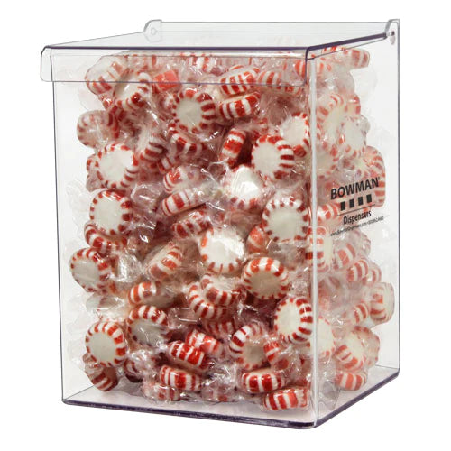 Bowman Manufacturing - Bulk Dispenser Clear PETG Plastic 1 Compartment Table / Wall Mount - BK101-0111