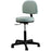 Oakworks - Exam Stool Adjustable Height Padded Backrest Pneumatic Height Adjustment Clay - 60356-T18