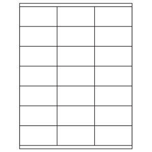 Tabbies Laser / Inkjet Label Sheets, - 1-1/2" H x 2-13/16" W, - 2100 per Pack - 40153