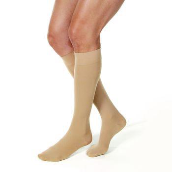 BSN Medical JOBST Relief Compression Stockings Knee High Medium Beige Closed Toe - 114621