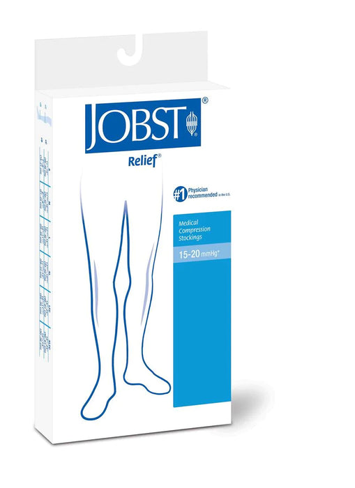 JOBST Relief - Compression Stocking Knee High X-Large / Full Calf Beige Open Toe - 114752