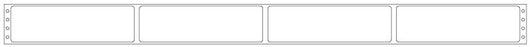 Medical Labels - Impact Labels, Four Wide EDP, 3.2" x 15/16"