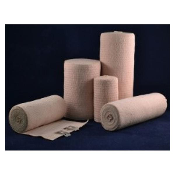 Ambra Leroy Medical Bandage Valuelastic 2"X5Yd Woven Cotton/Elastic Clip Closure Tan Lf 10/Bx - 73250