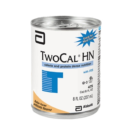 Abbott Nutrition Twocal HN Oral Supplement / Tube Feeding Formula Butter Pecan Flavor 8 oz. Can Ready to Use - 54064