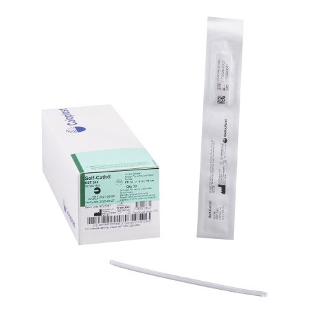 Self-Cath - Urethral Catheter Straight Tip Uncoated PVC 14 Fr. 6 Inch - 240