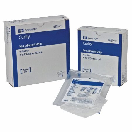 Cardinal Curity Oil Emulsion Impregnated Dressing 5 X 9 Inch Mesh / Knitted Fabric Oil Emulsion Blend Sterile - 6116