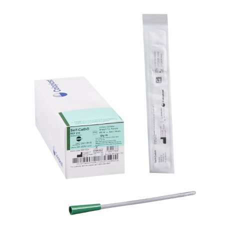 Self-Cath - Urethral Catheter Straight Tip Uncoated PVC 14 Fr. 6 Inch - 214
